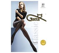 Gatta Laura 40den Collants semi-mats transparents en élasthanne (Lycra) pour femme - Noir - S