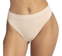 Gatta Lili Culotte Type String Femme, Taille Haute, Confortable, Douce, Gousset antibactérien, adhérente au Corps, conditionnée en 3 pièces d'une Seule Couleur (Naturel, XL)