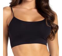 Gatta Sport Basic Top, Soutien-Gorge de Sport à Fines Bretelles, Beau, Doux, Confortable, Fitness, Pas de Coutures latérales, près du Corps (Noir, S)