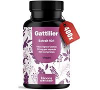Gattilier Extrait 10:1-400 Comprimés - Vitex Agnus-Castus 20 mg par Comprimé - Vegan, Produit en Allemagne