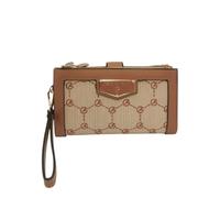 Gattinoni Roma Portefeuille Cuir Beige avec Manchette Femme, beige, C
