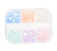 Gatuida 1 boîte Décorations Ongles Résine Cœur Changeant Cases Manucure Charms Accessoires Femme Nail Art