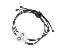 Gatuida 1 ensemble Bracelet Tressé Corde avec Cœurs Correspondants Ensemble pour Couples et Familles Accessoire Élégant pour Mariage Anniversaire et Fêtes
