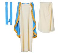 Gatuida 1 Ensemble Costume de Vierge pour filles, Robe de Bergère avec | Déguisement de pour filles, robe, cape, ceinture et chapeau à foulard, convient pour un tour de poitrine de 64 cm, une