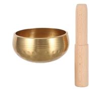 Gatuida 1 ensemble de bols chantants : bol de méditation de 7,6 cm martelé à la main pour le yoga et la relaxation - Authentique instrument de chant népalais avec maillet en bois