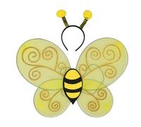 Gatuida 1 ensemble de déguisements d'abeille pour enfants : serre-tête avec antenne et aile pour déguisement d'abeille - Accessoire de déguisement animal pour spectacles et fêtes de fin