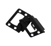 Gatuida 1 Ensemble de gâche de Porte Materiel de Bricolage Matériel de Bricolage Plaque de Verrouillage Plaque de gâche de pêne Dormant gâche réglable Acier Inoxydable Black