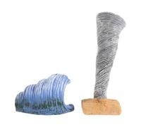 Gatuida 1 Ensemble de Mini-tornades et de Vagues en résine pour décoration de Table de Sable à Faire soi-même - Modèle de Micro-Paysage pour activités d'éducation STEM en Classe et en Plein