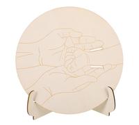 Gatuida 1 Ensemble De Panneau D'annonce De Bébé Gravé En Bois Avec Une Plaque Ronde Nouveau-née Pour La Naissance De L'hôpital Pour La Baby Shower Marat À La Naissance