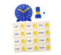 Gatuida 1 Ensemble D'Horloge Pédagogique pour Enfants Tampon pour Fête pour Enfants Horloge Pédagogique Et De Démonstration Tampon pour Apprendre À Dire L'Heure Horloge