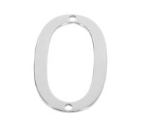 Gatuida 1 Ensemble Étiquette Numérique Acier Inoxydable de Numéro Avec Trou et Vis pour Maison Remorque et Clôture Design Moderne et Élégant pour Intérieur et Extérieur