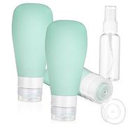 Gatuida 1 ensemble Flacon Rechargeable Silicone pour Voyage de Bouteilles Spray Transparent Contenants Pratiques et Étanches pour Lotion et Produits Cosmétiques