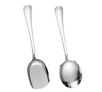 Gatuida 1 ensemble Set de Cuillères à Soupe Acier Inoxydable Ustensiles de Service pour Buffet et Aliments Design Ergonomique et Pratique pour Cuisine et Pique