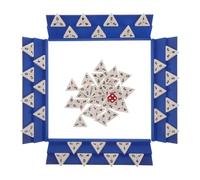 Gatuida 1 Jeu de Dominos triangulaires Jeu de société en - Dominos Portables pour Toute la Famille - de stratégie arithmétique pour l'entraînement à la logique