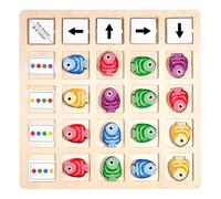 Gatuida 1 Jeu de société d'éveil cognitif pour la petite enfance - Jeu de reconnaissance des couleurs et des formes - Train de la pensée - Puzzle de mémoire amusant et interactif pour toute