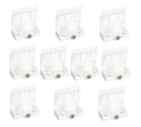 Gatuida 1 Jeu Support Supérieur Aveugle Accroche Tringle Support Rideaux Accessoires Titulaire De Retenue Porte-Rideaux en Plastique Cadre De Support De Matelas De Berceau Métal 10 Pièces