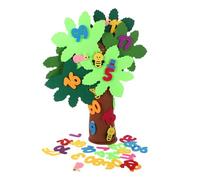 Gatuida 1 kit d'arbre en Feutre : Arbre à Chiffres Debout 3D, Jouet de comptage et de mathématiques préscolaire, kit d'artisanat éducatif à Faire soi-même pour Les activités