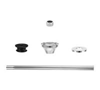 Gatuida 1 kit de pièces de raccordement pour urinoir : robinet d'arrivée d'eau, rallonge de robinet de chasse d'eau et joint en caoutchouc pour la réparation de salle de bain.