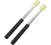 Gatuida 1 paire de baguettes de batterie à embouts en caoutchouc, | Maillets de tambour à tête en caoutchouc, baguettes d'entraînement pour handpan et accessoires de tongue drum