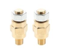 Gatuida 1 paire de boulons de borne de batterie à cosse latérale, boulons de borne de batterie en laiton 3/8"-16 avec écrous en fer, kit d'extension de goujon de connecteur de de charge