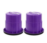 Gatuida 1 Paire d'échasses pour Enfants : échasses en Plastique Violettes avec gobelet et Seau pour l'équilibre et la Coordination des Enfants. Idéales pour Les fêtes de Noël, Les