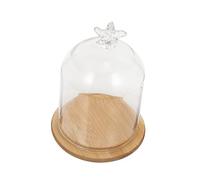 Gatuida 1 Pièce Couvercle en Verre Fleur stabilisée Immortal Immortelle Chasse gardée décoration Maison Couverture de Fleurs stabilisées Couverture d'affichage de Fleurs Bois Transparent