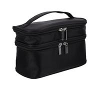 Gatuida 1 pièce Trousse de Toilette Portable Noir Sac Cosmétique Multifonction à Double Couche pour Voyage Rangement Pratique pour Produits de Beauté et Accessoires Personnels