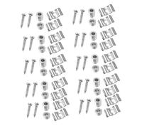 Gatuida 10 ensembles Guitar Tuning Machine Metal Headstock String Buckles Press Knobs Accessories For Electric Guitars