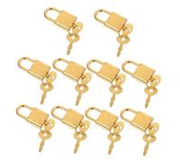 Gatuida 10 Ensembles Mini Metal Pirate Padlocks With Keys Vintage Locks For Treasure Chests Jewelry Boxes Luggage Diaries And Small Storage Containers
