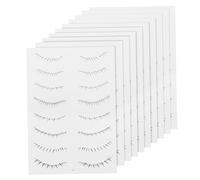 Gatuida 10 feuilles Autocollants Tatouage Faux Cils Inférieurs Application Facile Look Naturel pour Femmes Usage Quotidien et Occasions Spéciales