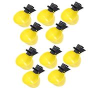 Gatuida 10 Pièces Abreuvoir Poulet Pigeon Tasse d'eau de Poulet Automatique Oiseau Buveur Tasses Ruche Bird Feeder Godets seaux abreuvoirs automatiques mangeoire à Pigeons Plastique Yellow