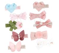 Gatuida 10 pièces Barrette Cheveux Fille Nœud de Pinces Décoratives pour Petites Filles Accessoires Coiffure pour Fêtes École et Usage