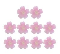 Gatuida 10 Pièces Blocs-notes Adhésifs en Papier Rose Design Réaliste de Fleur de Cerisier, Portable Écriture Lisse, pour Usage Quotidien et Scolaire