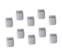 Gatuida 10 Pièces Boîte de Rangement Titulaires Mur Plateau Monter monté Etagere Rangement étagère Rangement Carton Rangement Support de téléphone sans poinçon Assistance téléphonique Grey
