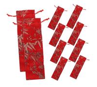 Gatuida 10 Pièces Brocade Drawstring Jewelry Pouches Small Chinese Style Cloth Bags For Wedding Party Favors And Year Gift Packaging