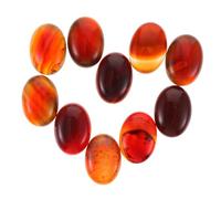 Gatuida 10 pièces Cabochons Ovales à Dos Plat pour Fabrication de Bijoux DIY Perles Plates pour Bagues Colliers et Pendentifs Résistants à Usure et Variés Couleurs