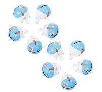 Gatuida 10 Pièces Clochettes Chat Bleu et Blanc 24X17 MM en Métal Léger pour Accessoires Soi-Même Matériel DIY pour Décoration Intérieure Loisirs Créatifs et Pendentifs