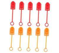 Gatuida 10 pièces Couvre Prises de Protection pour Connecteurs de Batterie Protection la Poussière Humidité Courts Circuits pour Modèles Rc Jaune et Rouge