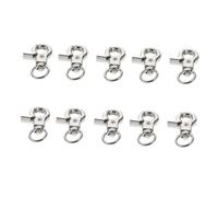 Gatuida 10 pièces Crochets de Serrure pour Porte de Cage à Oiseaux Clips de Sécurité et Adaptés Aux Cages Dintérieur pour Empêcher la Fuite des Oiseaux