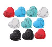Gatuida 10 pièces Décorations Cœur Cristal Naturel Ornements sans Résistants et Durables pour Décoration de Table et Intérieur