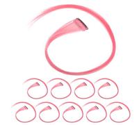 Gatuida 10 pièces Extension Cheveux Synthétiques Lisses Mèches Colorées Légères sans Trace pour Femmes Coupe Personnalisée Usage Quotidien et Fêtes