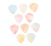 Gatuida 10 Pièces Guitar Picks Heart Shape Resin For Acoustic Electric Bass Ukulele Plectrums With Gradient Design For Men Women