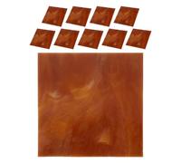 Gatuida 10 pièces Kit de Vitraux Verre Teinté pour Mosaïque Matériaux Artistiques avec Transmission Lumineuse Adapté à Artisanat et Fabrication Vitrail