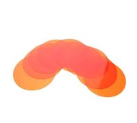 Gatuida 10 Pièces Lot de 10 Filtres de Lumière Gélatine Autocollants pour Éclairage Ambiant, Film Diffuseur Plastique Chaud Diamètre 12 Cm, Compatible Spots Encastrés et LED, Ambiance