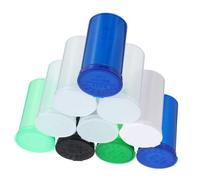 Gatuida 10 pièces Lot de Boîtes à Médicaments Portables Étanches Tubes de Rangement Transparents Miniatures pour Pilules Plastique pour Camping et Randonnée Couleur Couleur Aléatoire