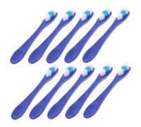 Gatuida 10 pièces Lot de Brosses à Dents Souples à Manche Court pour Adultes Anti-blessure Poils Fins pour Nettoyage Dentaire Brosses de Voyage Sécurisées pour Établissements Sécurisés