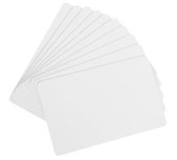 Gatuida 10 pièces Lot de Cartes PVC Blanches Vierges Double Face pour DIY Étiquettes Personnalisables pour Cartes Identité et Membres Matériel PVC Épais Robuste
