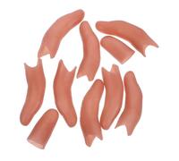 Gatuida 10 pièces Lot de Faux Doigts Réalistes pour Illusions et Films Manchons de Simulation de Doigt Accessoires de Blague Halloween Embouts de Pouce Artificiels Adaptés Aux Malades et