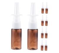 Gatuida 10 pièces Lot de Flacons Vaporisateurs Vides Pet Transparents Rechargeables Pulvérisateur à Brume Fine Portable pour Soin Nasal et Hydratation Visage Facile à Nettoyer et Précis