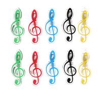 Gatuida 10 pièces Lot de Pinces Plastique Colorées pour Partitions Musicales Clips Créatifs Résistants pour Musiciens Maintien Ferme Musique et Recettes
